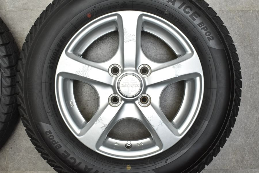 バリ溝 2022年製】HAYANO 13in 4.00B +45 PCD100 イエローハット