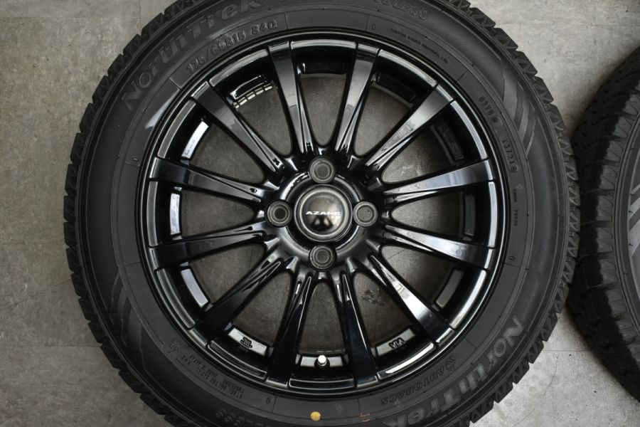 バリ溝 美品】 AZANE 15in 5.5J +42 PCD100 オートバックス バリ溝 美品】 AZANE 15in 5.5J +42 PCD100 オートバックス