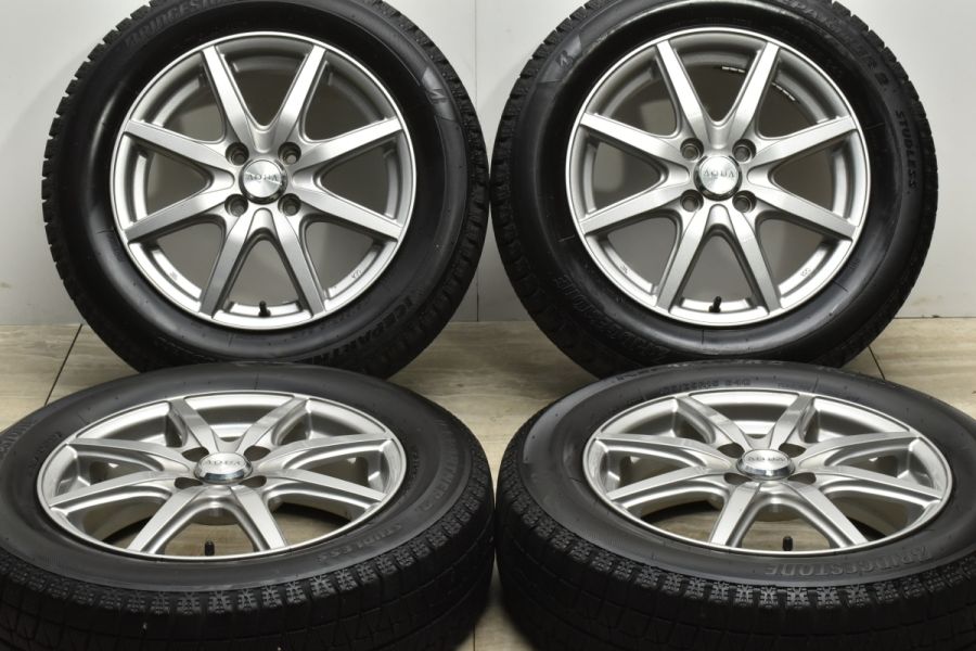 バリ溝】AQUA 15in 5J +39 PCD100 ブリヂストン アイスパートナー2 175/65R15 アクア フィールダー フィット キューブ  スイフト 中古 スタッドレスタイヤホイールセット | パーツ販売ナンバーワン