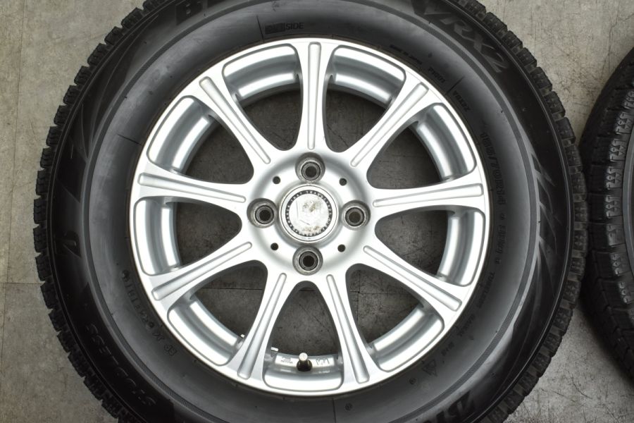 slayer 14in 5.5J +42 PCD100 ブリヂストン ブリザック VRX2 185/70R14 アクア ヤリス ヴィッツ ノート  キューブ フィット 中古 スタッドレスタイヤホイールセット | パーツ販売ナンバーワン