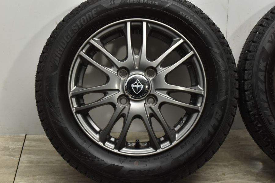 バリ溝 VRX3付】VELVA 13in 4.00B +45 PCD100 2021年製 ブリザック 