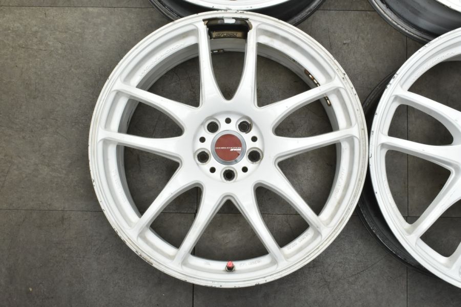 【大特価商品】WORK ワーク エモーション CR Kiwami 18in 7.5J +37 PCD100 4本 プリウス カローラ ツーリング  スポーツ インプレッサ