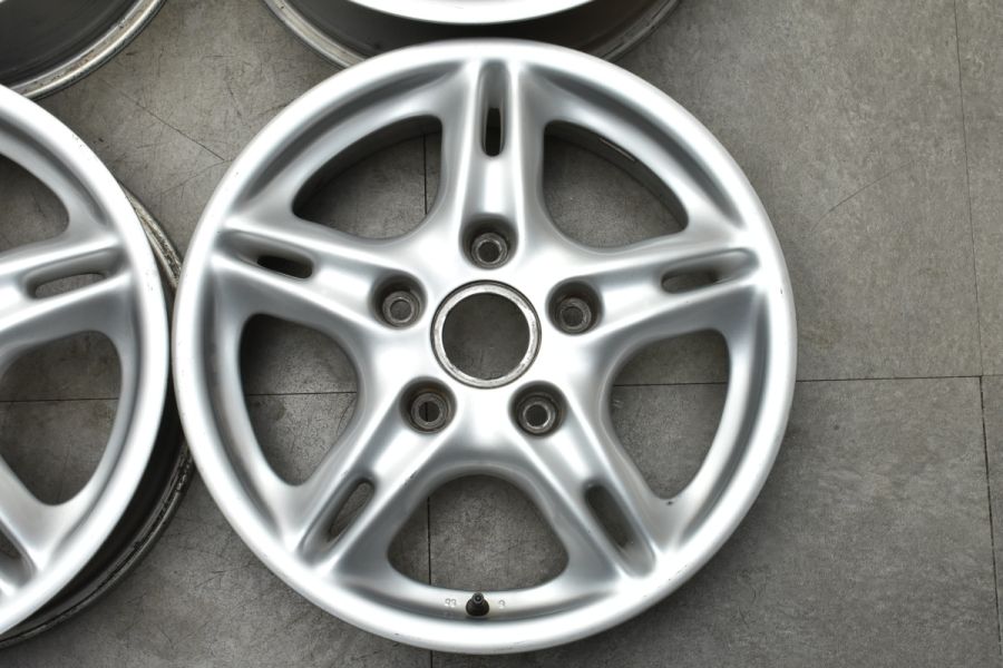 986ボクスター　純正16インチ シルバー 5本スポークホイールセット 986ボクスター純正16インチ シルバー 5本スポークホイールセット