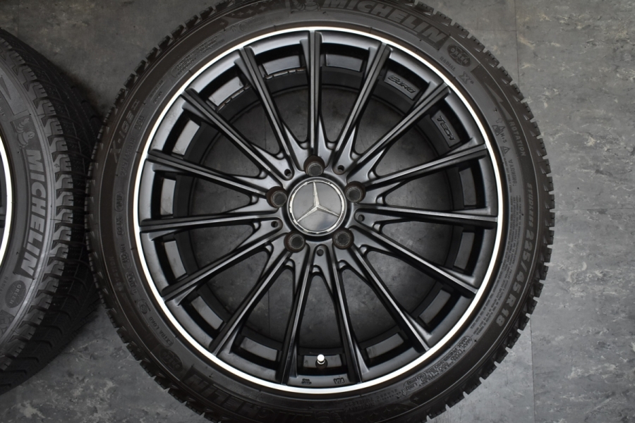 程度良好品】ユーロテック 18in 8.0J +48 PCD112 ミシュラン X-ICE XI3 