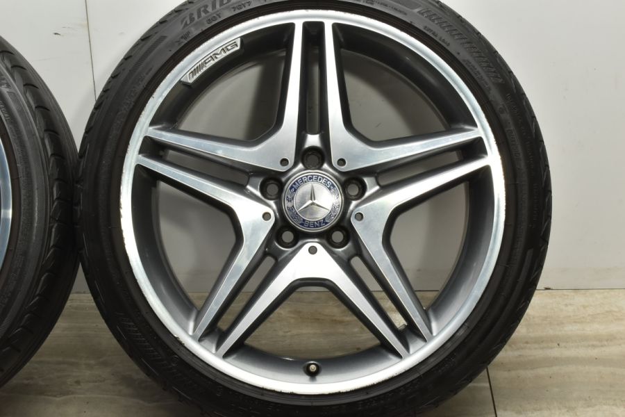 【正規品】ベンツ W176 Aクラス AMG 純正 18in 7.5J +52 PCD112 ブリヂストン 225/40R18 A1764010302  W247 Bクラス C117 CLAクラス 流用