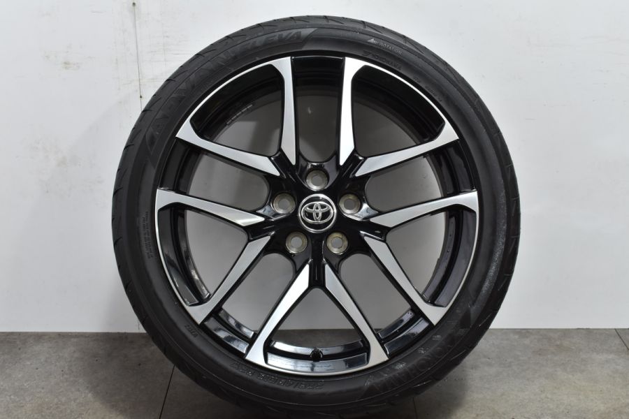 【バリ溝 美品】トヨタ C-HR GRスポーツ 純正 19in 7.5J +50 PCD114.3 ヨコハマ アドバン フレバ V701  225/45R19 1本 交換用