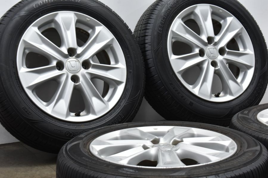 ホンダ フィット 純正 15in 5.5J +45 PCD100 グッドイヤー エフィシェントグリップエコ EG01 175/65R15 シャトル インサイト  中古 タイヤホイールセット | パーツ販売ナンバーワン