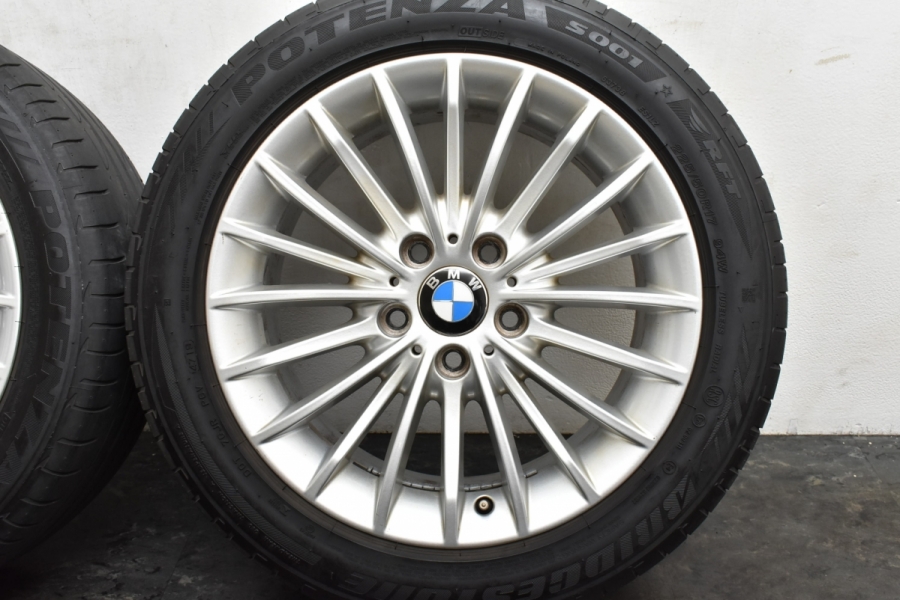 BMW承認タイヤ】BMW F30 F31 3シリーズ 純正 マルチスポーク414 17in 7.5J +37 PCD120 ブリヂストン ポテンザ  225/50R17 ランフラット 中古 タイヤホイールセット パーツ販売ナンバーワン