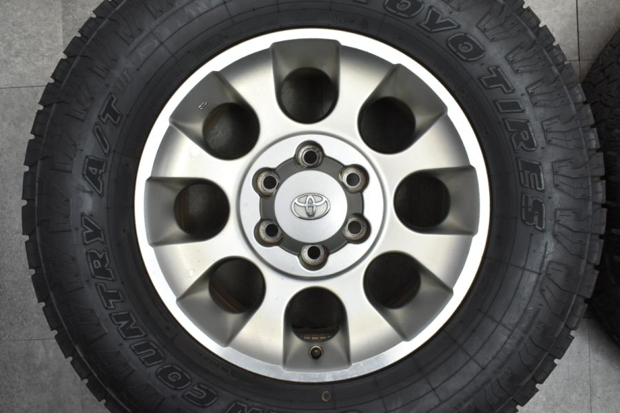 FJクルーザー　純正スチールホイール4本セット　265/70R17 バリ溝】トヨタ FJクルーザー 純正 17in 7.5J +15 トーヨー