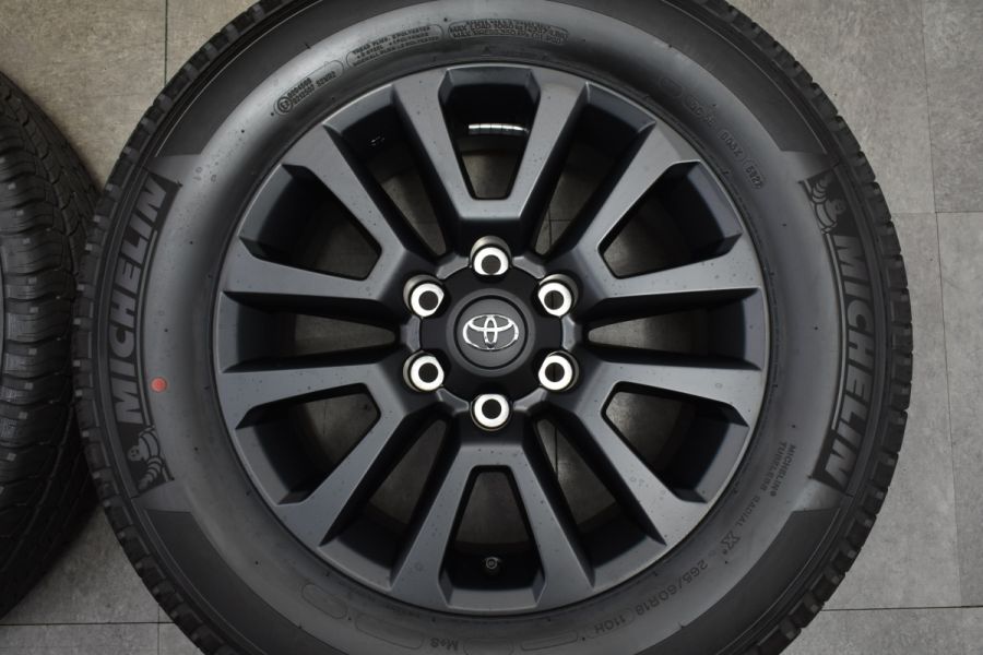 【美品】ミシュラン　タイヤM+S プラドマッドブラックエディション純正 2022年製 新車外し】トヨタ 150 プラド マットブラック