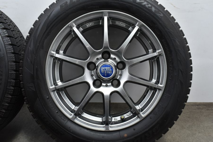 バリ溝品】GREEN TECH 16in 6.5J +38 PCD114.3 ブリヂストン