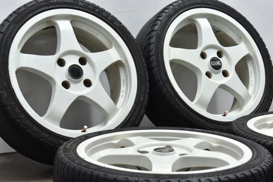 希少品】OZレーシング クロノ 17in 6.5J +40 PCD114.3 ケンダ 205/40R17 Z27AG コルト ラリーアート  バージョンR DC2 インテグラ CRONO 中古 タイヤホイールセット | パーツ販売ナンバーワン