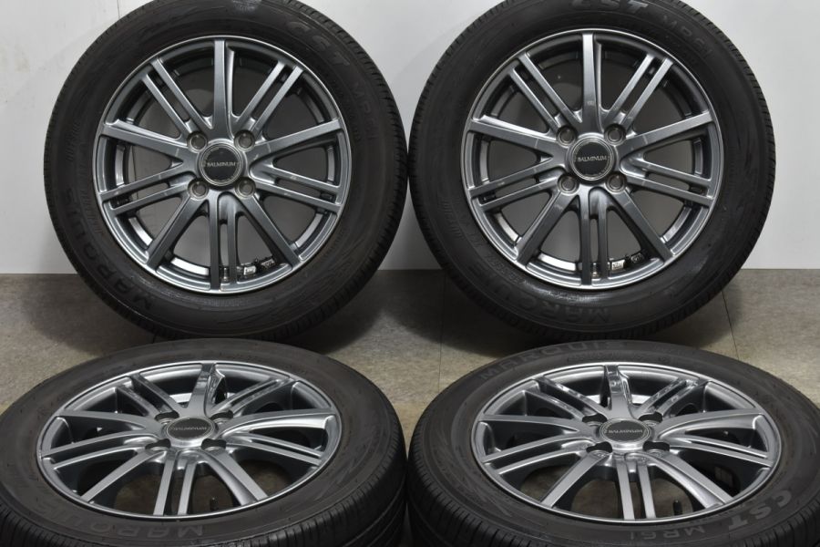 程度良好品】バルミナ 14in 4.5J +45 PCD100 CST MARQUIS MR61 155/65R14 N-BOX サクラ デリカミニ  ekカスタム タント ムーブ ミラ 中古 タイヤホイールセット パーツ販売ナンバーワン