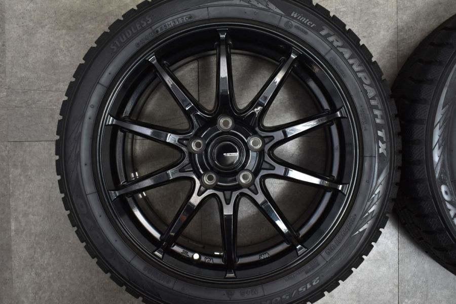 バリ溝】Gスピード 17in 7J +48 PCD114.3 トーヨー ウィンター 