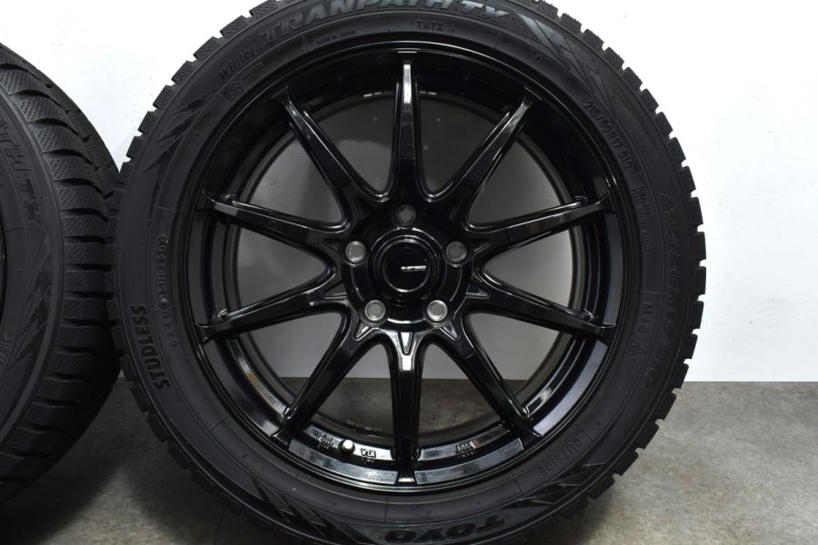 バリ溝】Gスピード 17in 7J +48 PCD114.3 トーヨー ウィンター 