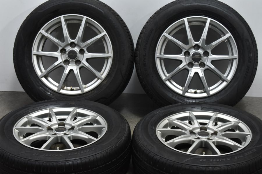 【プリウス ウィッシュなどに】シュナイダー 15in 6J +45 PCD100 グリンランダー 195/65R15 カローラ ツーリング スポーツ  インプレッサ