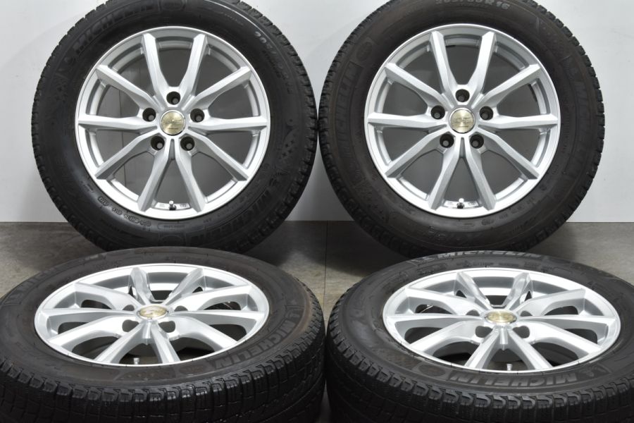 マナレイ 16in 6.5J +35 PCD114.3 ミシュラン X-ICE 205/60R16 ノア ヴォクシー セレナ リーフ ステップワゴン  MAZDA3