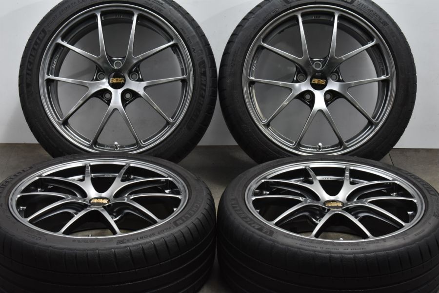 人気 鍛造品】BBS RI-A 030 18in 8J +48 PCD112 ミシュラン パイロットスポーツ4S 235/40R18 ベンツ Aクラス  CLA ザ・ビートル シロッコ 中古 タイヤホイールセット | パーツ販売ナンバーワン