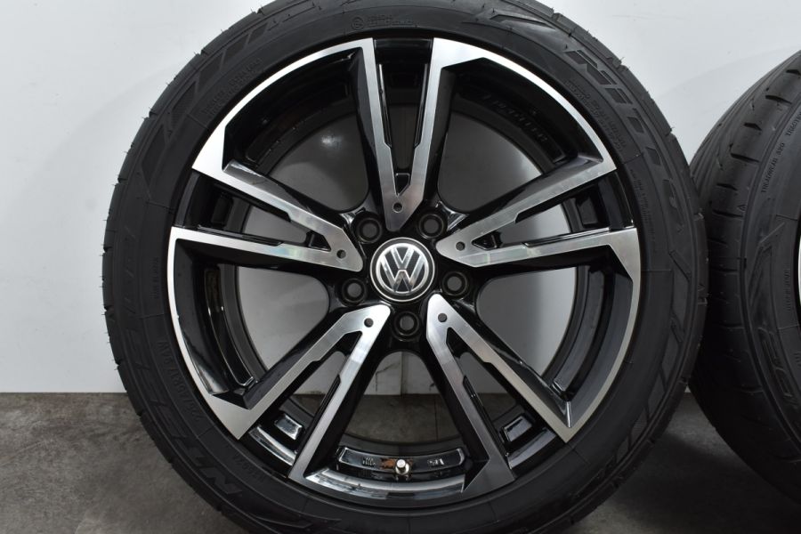 バリ溝品】ユーロテック GAYA SOLI 17in 7.5J +50 PCD112 NITTO NT555 G2 225/45R17  フォルクスワーゲン VW ゴルフ アウディA3 中古 タイヤホイールセット | パーツ販売ナンバーワン