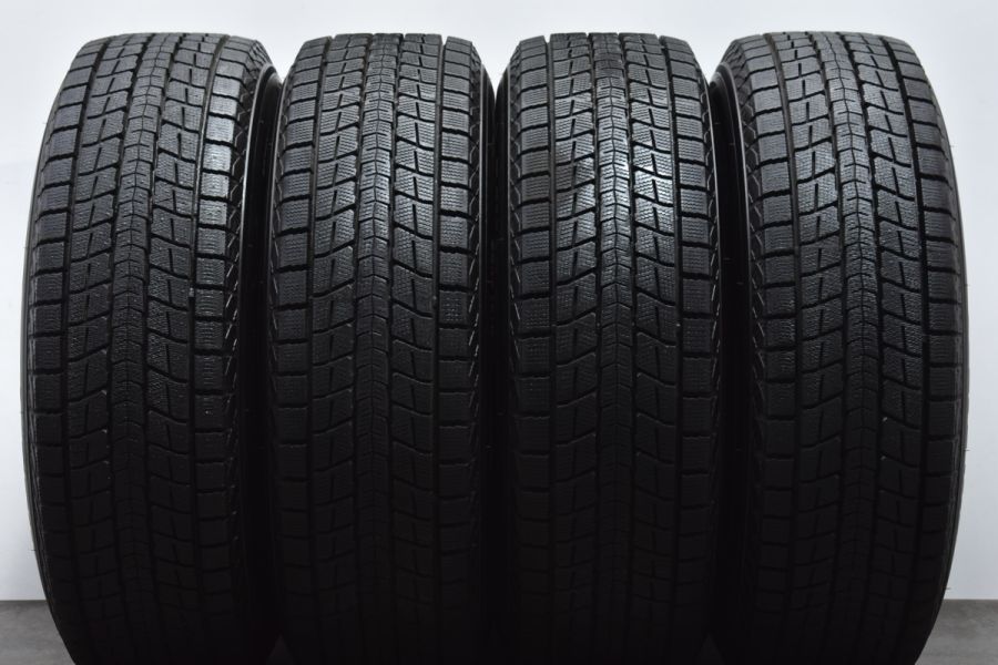 【バリ溝 スタッドレス】シビラ 17in 7J +48 PCD114.3 ダンロップ ウィンターマックス SJ8+ 225/65R17 2022年製  エクストレイル CX-5 CX-8