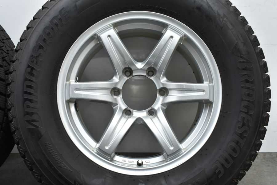 【バリ溝】GRANVERD NR 17in 7.5J +35 PCD139.7 ブリヂストン ブリザック DM-V3 265/65R17  ランドクルーザープラド パジェロ