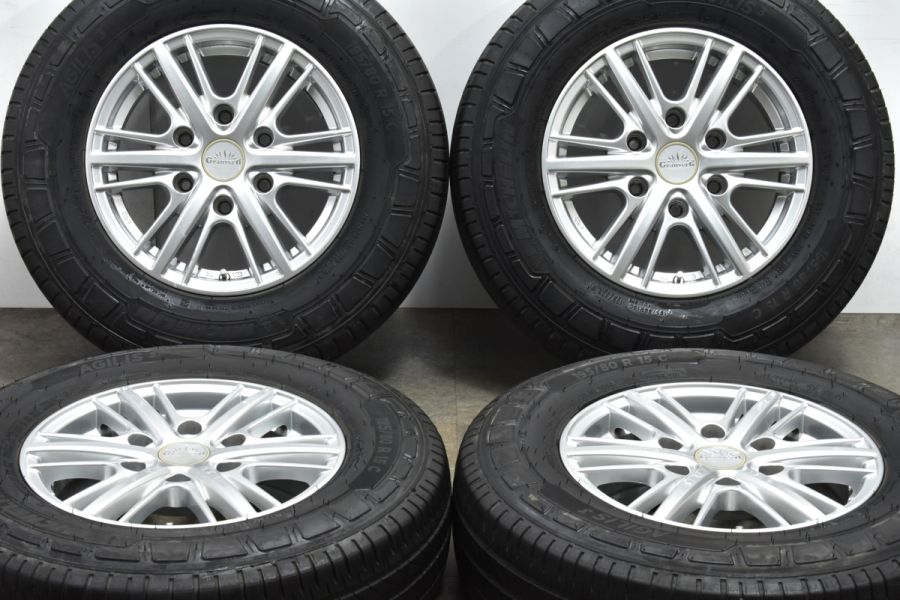 【ハイエース用に】Grandverd HC1 15in 6J +35 PCD139.7 ミシュラン アジリス3 195/80R15 レジアスエース  カスタム用に 交換用