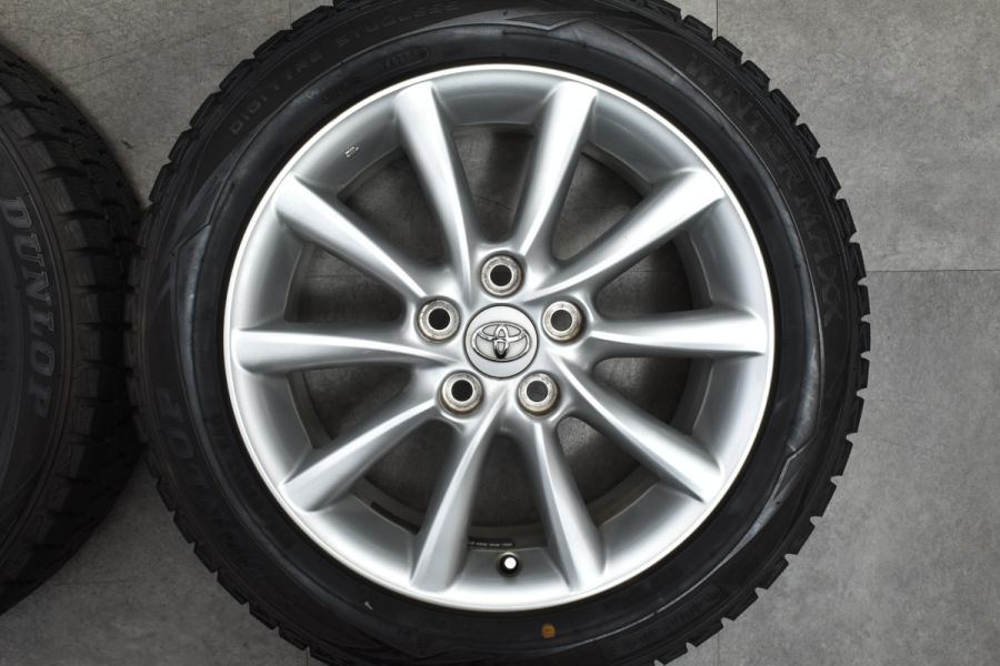 【良好品】トヨタ 50 エスティマ 純正 17in 7J +50 PCD114.3 ダンロップ ウインターマックス WM01 215/55R17  C-HR ノア ヴォクシー