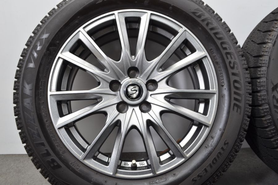 【送料無料】【美品バリ溝】ストレンジャー 16in 6.5J+45 PCD100 ウィンターマックス WM02 195/55R16 CT200h プリウス インプレッサ 交換用にストレンジャー 16in 6.5J +53 PCD114.3 ヨコハマ アイス