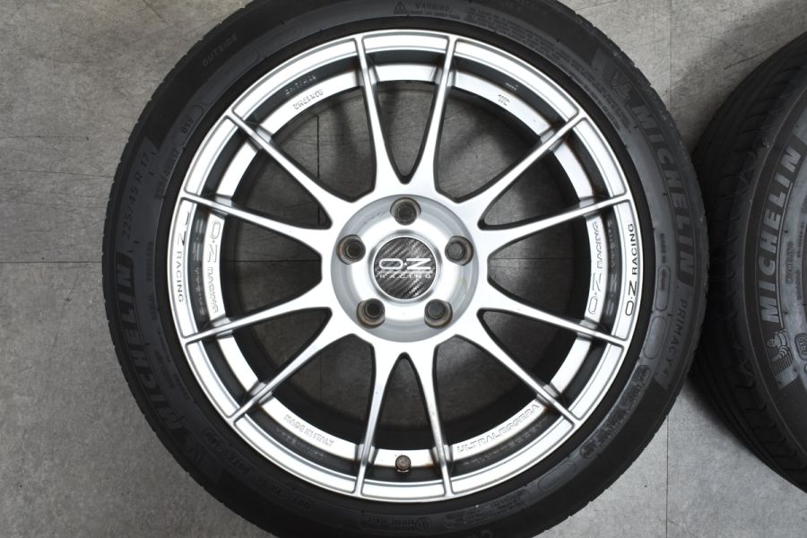 人気ホイール】OZ ウルトラレッジェーラ 17in 8J +48 PCD112 ミシュラン プライマシー4 225/45R17 VW ゴルフ  アウディA3 ベンツ Aクラス 中古 タイヤホイールセット | パーツ販売ナンバーワン