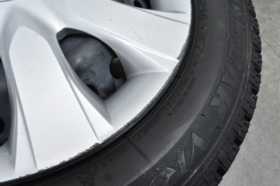 バリ溝】ホンダ N-BOX 純正 14in 4.5J +45 PCD100 ブリヂストン