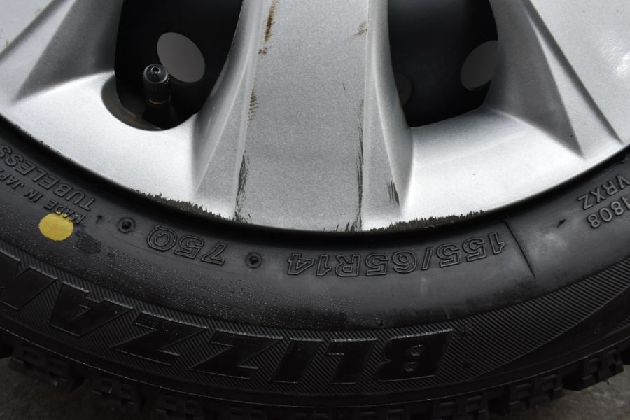 バリ溝】ホンダ N-BOX 純正 14in 4.5J +45 PCD100 ブリヂストン