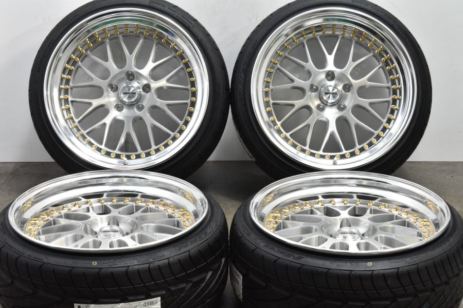 未使用 超美品 深リム】WORK MEISTER M1 3PIECE 19in 9.5J +17 11J +11 PCD114.3 NITTO  NEOテクGEN 215/35R19 245/35R19 GS IS クラウン 中古 タイヤホイールセット | パーツ販売ナンバーワン