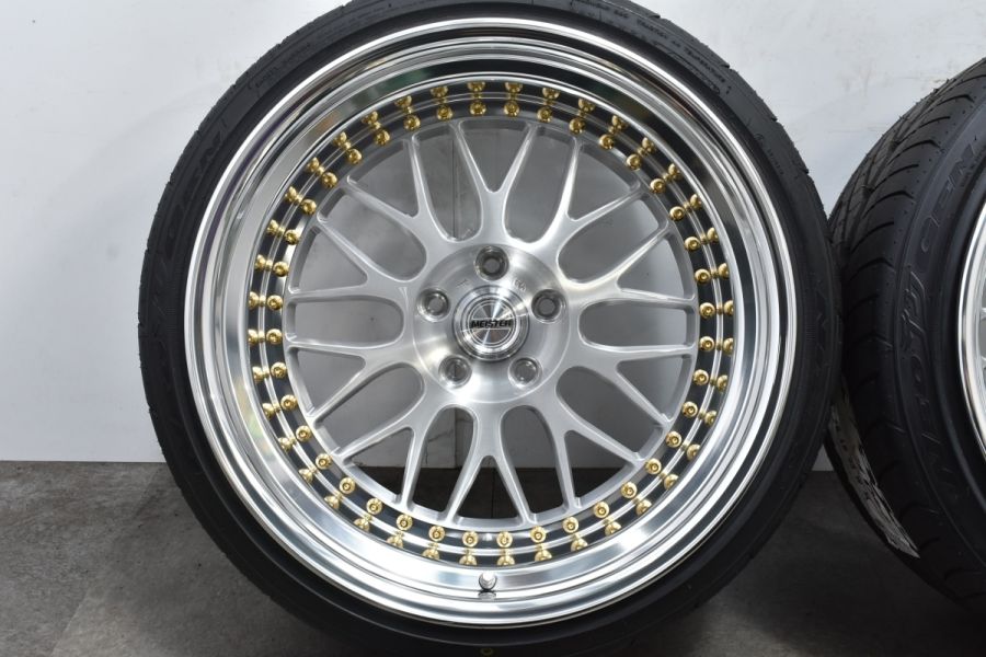 未使用 超美品 深リム】WORK MEISTER M1 3PIECE 19in 9.5J +17 11J +11 PCD114.3 NITTO  NEOテクGEN 215/35R19 245/35R19 GS IS クラウン 中古 タイヤホイールセット | パーツ販売ナンバーワン