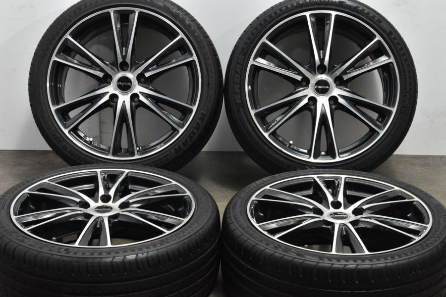 ノア ヴォクシーなどに】Laffite 18in 7.5J +48 PCD114.3 レーダー 225/40R18 ステップワゴン セレナ プレマシー  アクセラ 中古 タイヤホイールセット | パーツ販売ナンバーワン