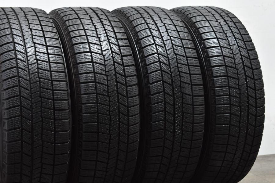 バリ溝 美品】PRD 15in 6J +53 PCD114.3 ダンロップ ウインター