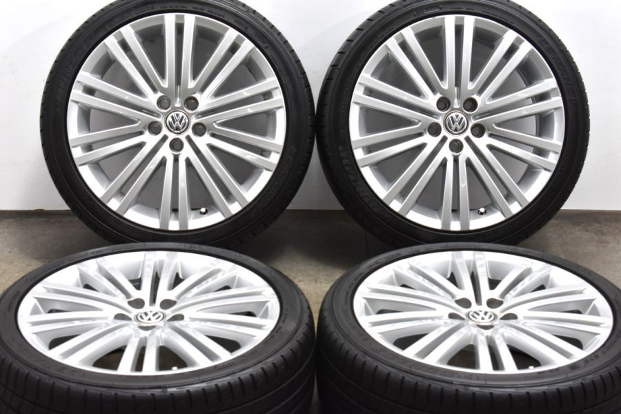 9分山 超バリ溝】フォルクスワーゲン 6R ポロ 純正 17in 7J +46 PCD100 ダンロップ ルマンV 215/40R17  品番：6R0601025AD 正規品 交換用 中古 タイヤホイールセット | パーツ販売ナンバーワン