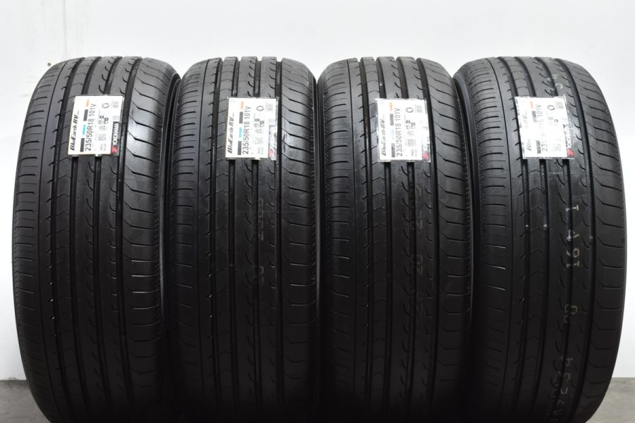 未使用品 2024/2023年製】ヨコハマ ブルーアースRV RV03 235/50R18 4本セット 交換用に イボ付き アルファード  ヴェルファイア 中古 タイヤのみ | パーツ販売ナンバーワン