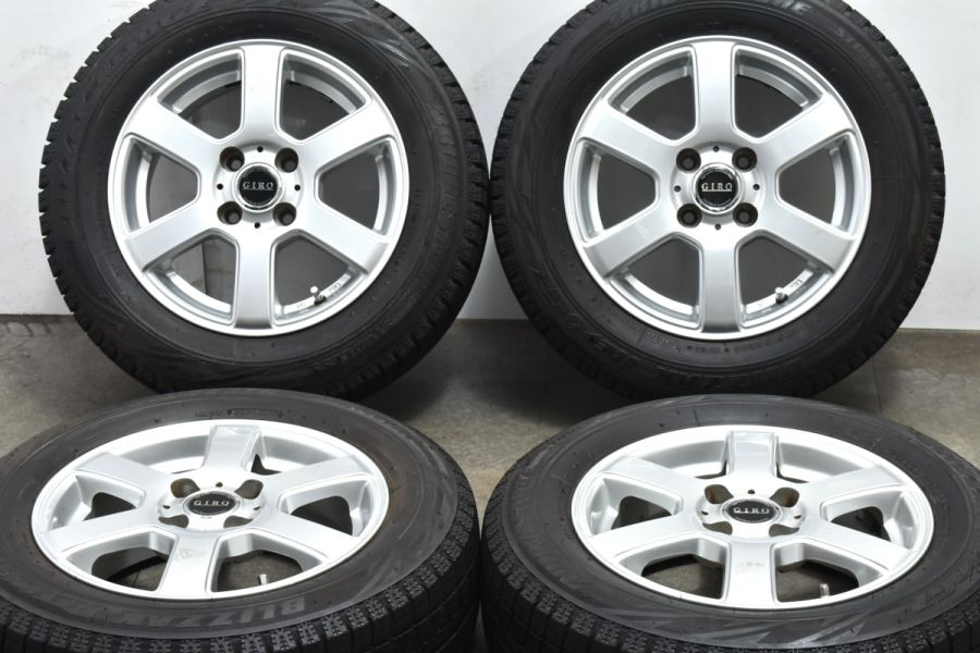 【大特価】GIRO 14in 5.5J +40 PCD100 ブリヂストン ブリザック レボ GZ 175/65R14 アクア ヴィッツ  カローラフィールダー キューブ