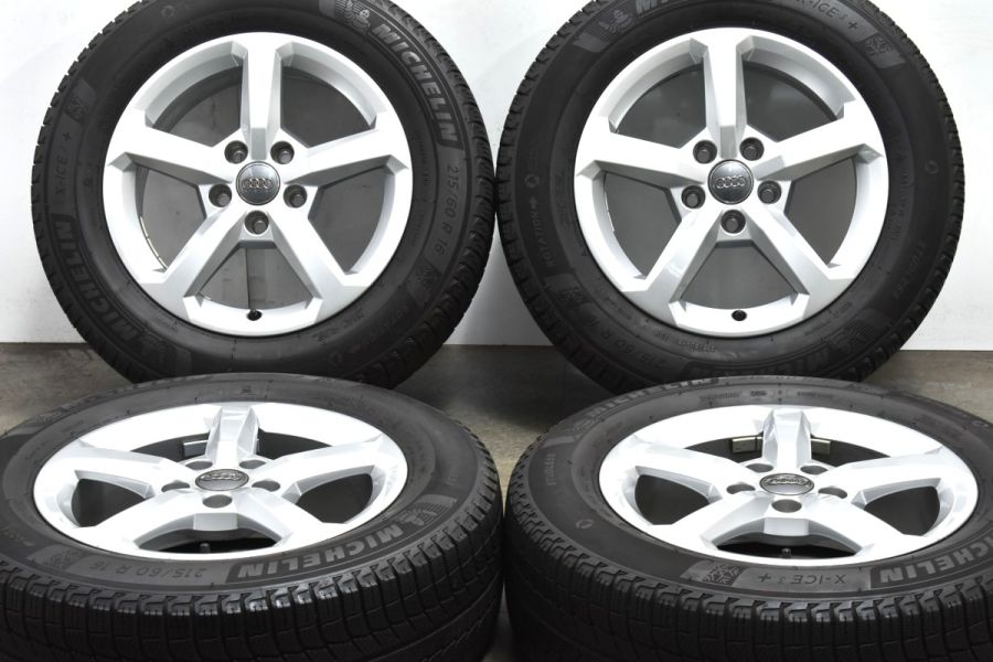 美品】アウディ Q2 純正 16in 6.5J +43 PCD112 ミシュラン X-ICE 3+ 215/60R16 品番：81A601025  交換用 ホイールのみ可 中古 スタッドレスタイヤホイールセット | パーツ販売ナンバーワン