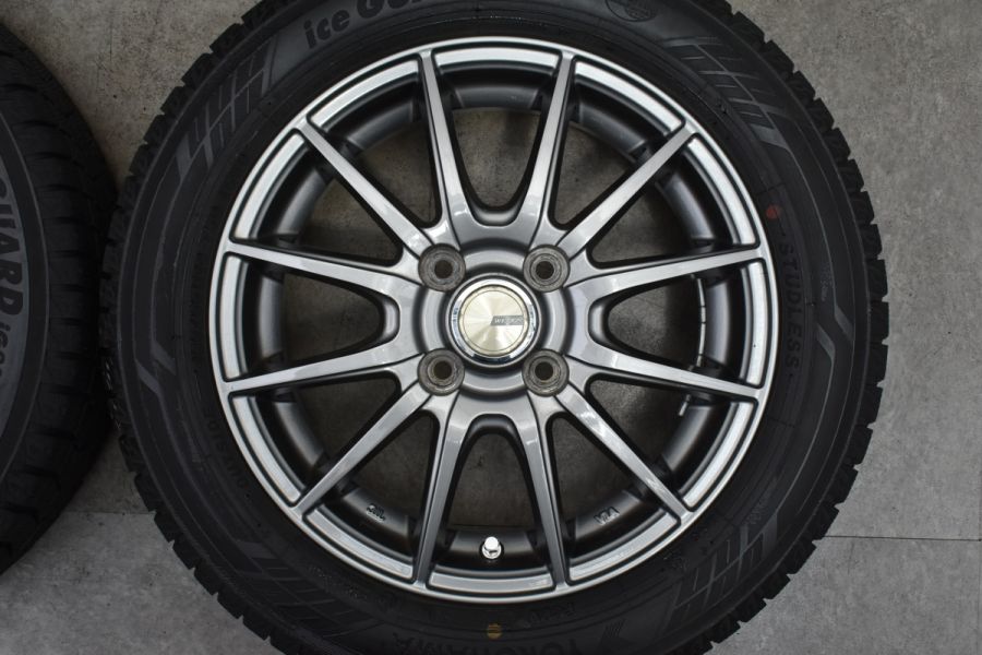 2022年製 バリ溝】WEZEN 14in 4.5J +45 PCD100 ヨコハマ アイスガード6 