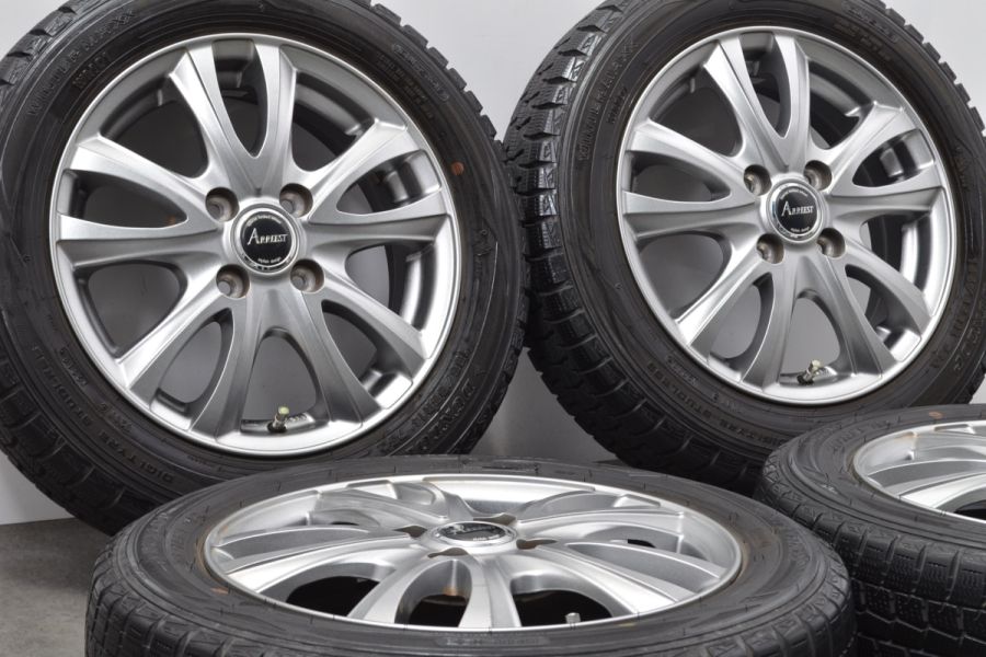 軽自動車サイズ】ARREST 14in 4.5J+45 PCD100 ダンロップ ウインター
