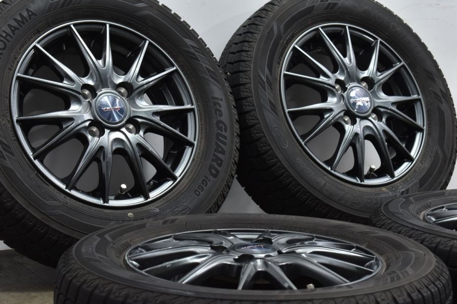 バリ溝】Weds ヴェルヴァ 13in 4.00B +45 PCD100 ヨコハマ アイス  