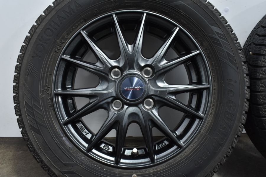 バリ溝】Weds ヴェルヴァ 13in 4.00B +45 PCD100 ヨコハマ アイス  