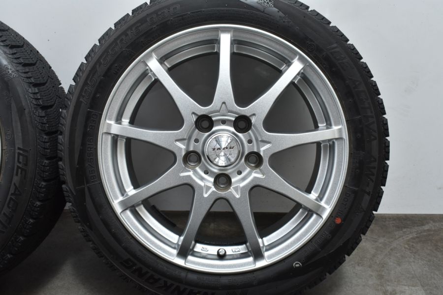 2023年製 バリ溝】ZACK 16in 6.5J +48 PCD114.3 ナンカン アイス