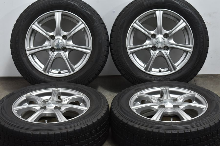 良好品】AINOS 14in 5.5J +45 PCD100 ダンロップ ウィンターマックス WM01 175/65R14 パッソ ヴィッツ アクア  フィット ノート 中古 スタッドレスタイヤホイールセット | パーツ販売ナンバーワン