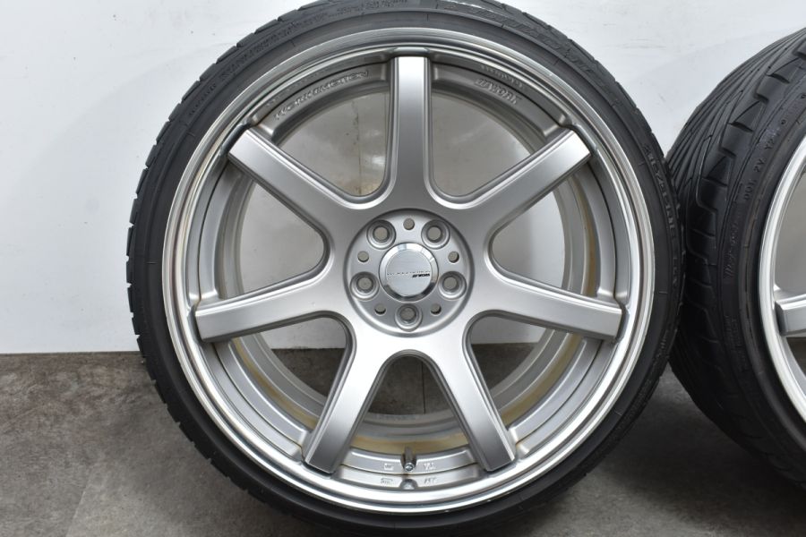 2ピース 深リム】WORK エモーション T7R 2P 18in 8.5J +36 9.5J +40 PCD100 215/35R18 カローラ  ツーリング スポーツ プリウス 中古 タイヤホイールセット | パーツ販売ナンバーワン