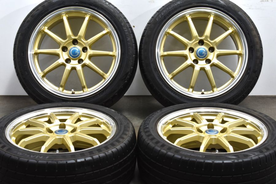 廃盤品】ブランドルライン カルッシャー 18in 7.5J +38 PCD114.3 ダンロップ エナセーブ RV504 225/50R18 C-HR  エスティマ オデッセイ 中古 タイヤホイールセット | パーツ販売ナンバーワン