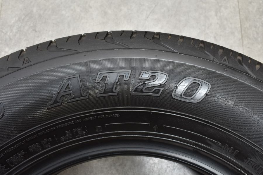 【バリ溝 2022年製】ダンロップ グラントレック AT20 195/80R15 4本セット ジムニーシエラ JB74 JB43 交換用 サマータイヤ