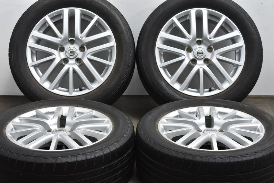 【良好品】ニッサン Y50 フーガ 純正 17in 7J +45 PCD114.3 ブリヂストン 225/55R17 シーマ スカイライン T30  エクストレイル