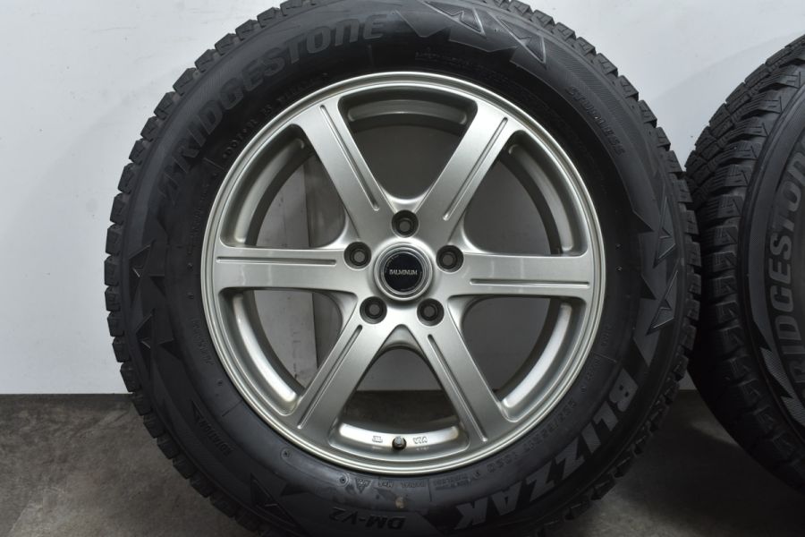 【良好品】バルミナ 17in 7J +45 PCD114.3 ブリヂストン ブリザック DM-V2 225/65R17 レクサス NX ハリアー  RAV4 エクストレイル CR-V